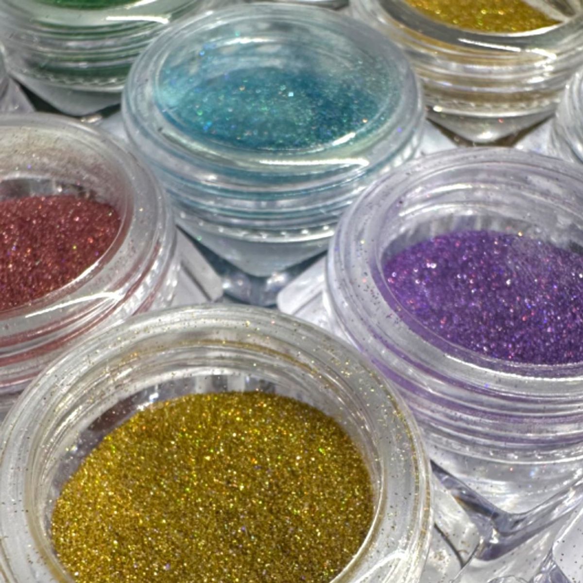 Holographic Dark Sparkle set 0,1mm. 