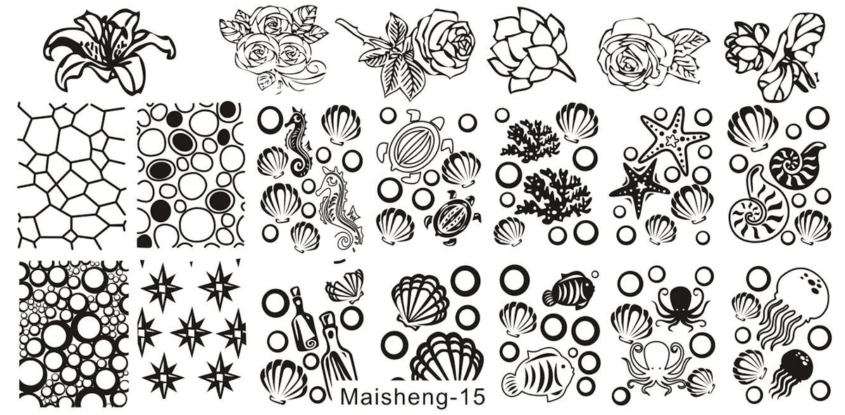 Stamping Plate - Ocean
